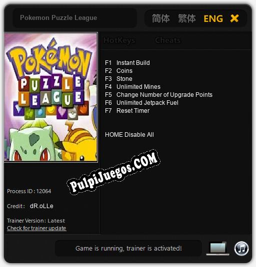 Pokemon Puzzle League: Treinador (V1.0.20)