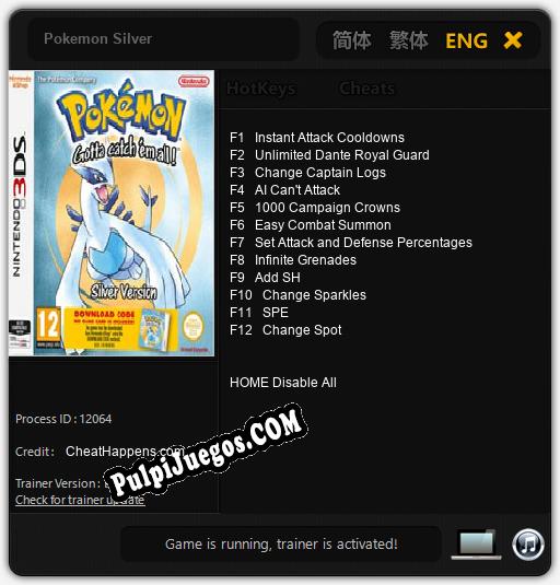 Entrenador liberado a Pokemon Silver [v1.0.3]