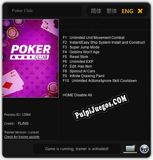 Poker Club: Treinador (V1.0.21)