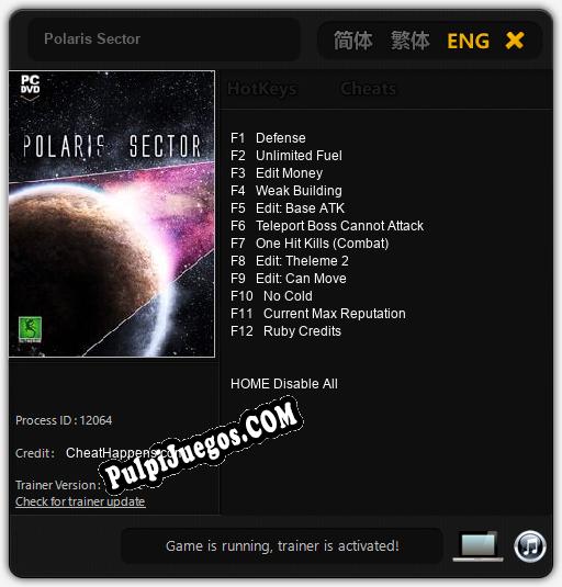 Polaris Sector: Cheats, Trainer +12 [CheatHappens.com]