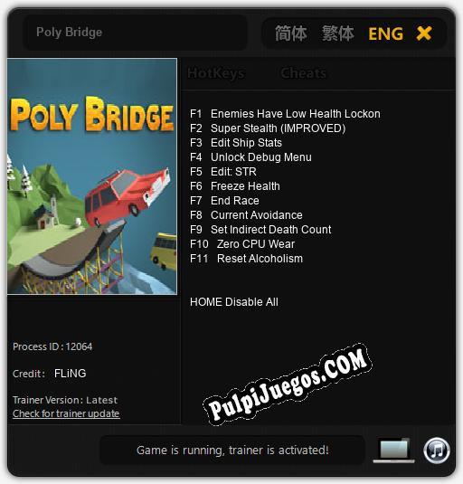 Poly Bridge: Cheats, Trainer +11 [FLiNG]