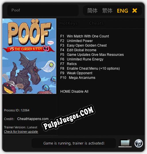 Entrenador liberado a Poof [v1.0.4]