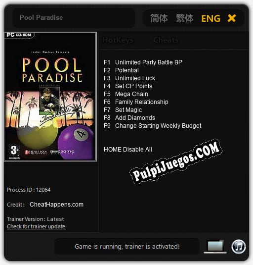 Entrenador liberado a Pool Paradise [v1.0.5]