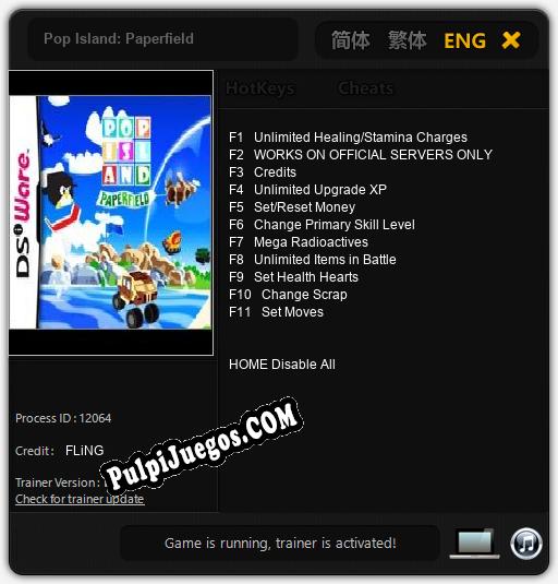 Pop Island: Paperfield: Cheats, Trainer +11 [FLiNG]