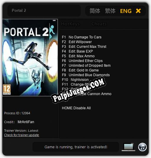 Portal 2: Cheats, Trainer +13 [MrAntiFan]