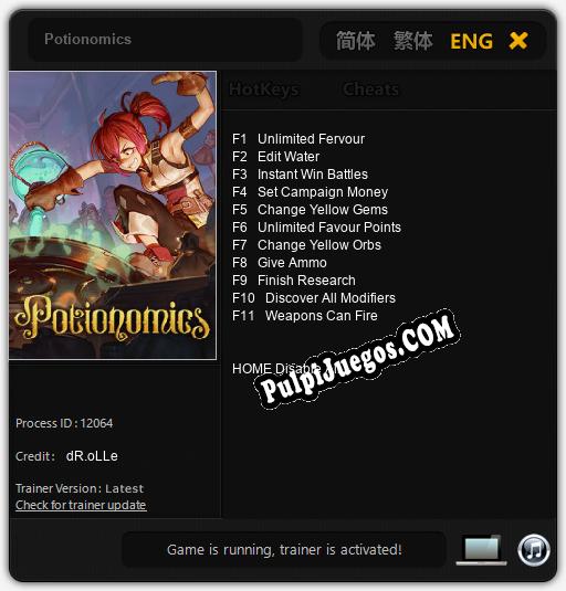 Potionomics: Trainer +11 [v1.3]