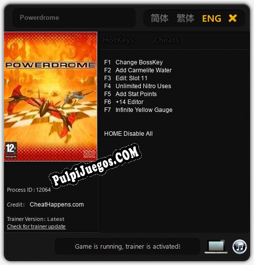 Powerdrome: Trainer +7 [v1.8]