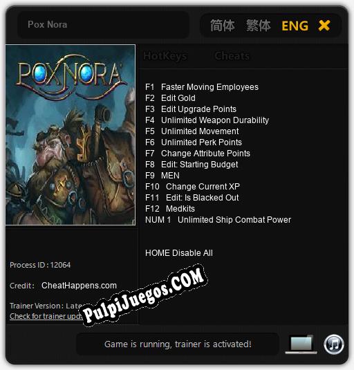 Entrenador liberado a Pox Nora [v1.0.1]