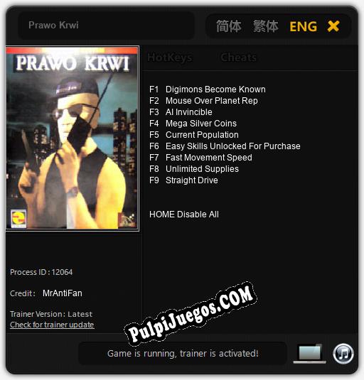 Prawo Krwi: Trainer +9 [v1.4]