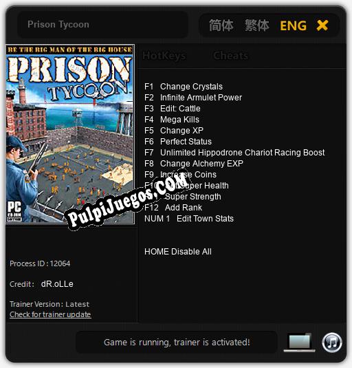 Entrenador liberado a Prison Tycoon [v1.0.8]