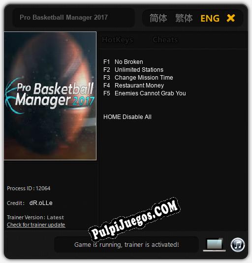 Entrenador liberado a Pro Basketball Manager 2017 [v1.0.9]