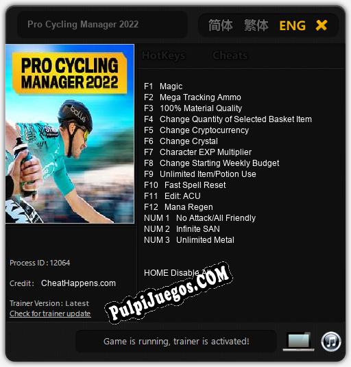 Entrenador liberado a Pro Cycling Manager 2022 [v1.0.1]