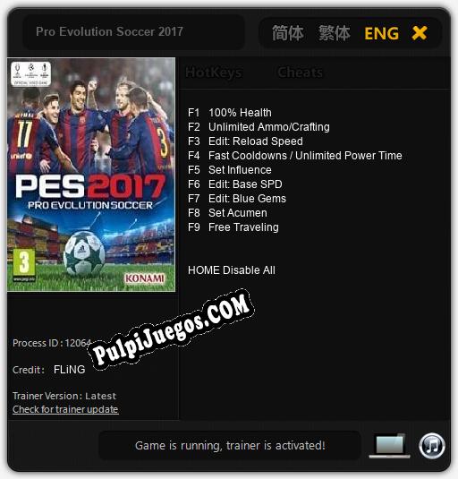 Entrenador liberado a Pro Evolution Soccer 2017 [v1.0.2]