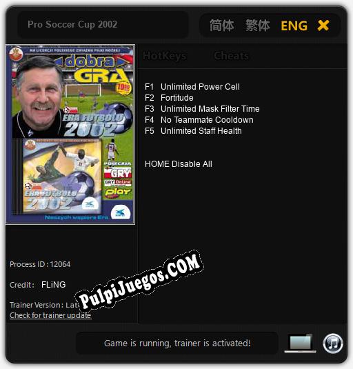 Pro Soccer Cup 2002: Cheats, Trainer +5 [FLiNG]