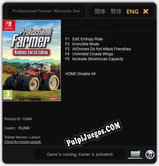 Professional Farmer: Nintendo Switch Edition: Cheats, Trainer +5 [FLiNG]