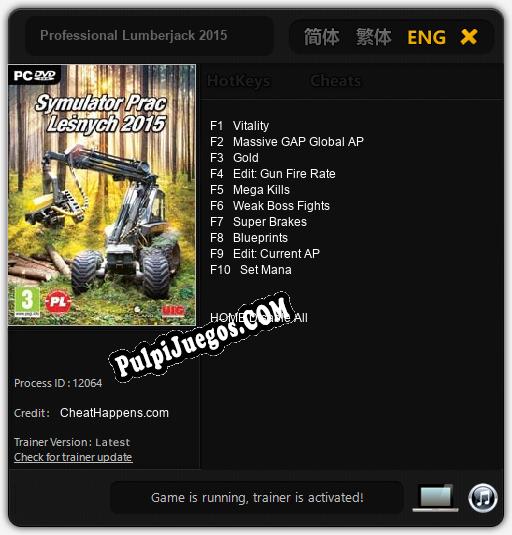 Entrenador liberado a Professional Lumberjack 2015 [v1.0.2]