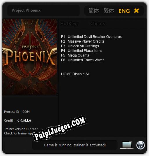 Entrenador liberado a Project Phoenix [v1.0.5]