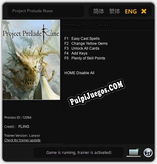 Entrenador liberado a Project Prelude Rune [v1.0.3]