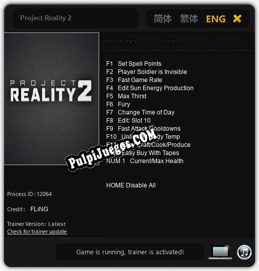 Project Reality 2: Trainer +13 [v1.6]