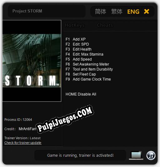 Project STORM: Treinador (V1.0.44)