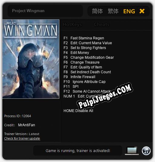 Project Wingman: Cheats, Trainer +13 [MrAntiFan]