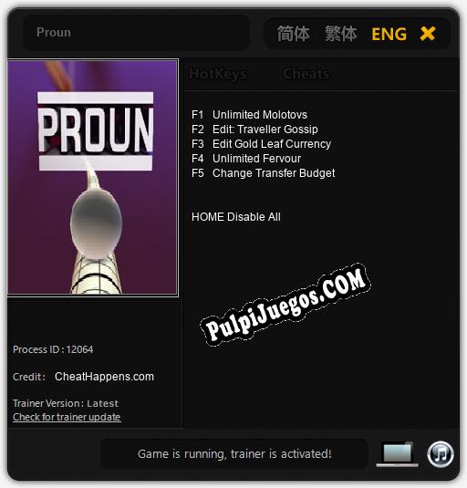 Proun: Cheats, Trainer +5 [CheatHappens.com]