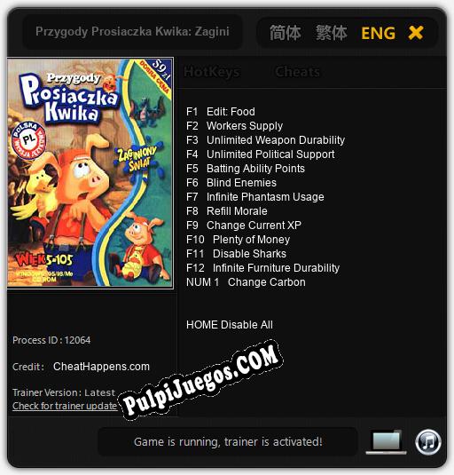 Entrenador liberado a Przygody Prosiaczka Kwika: Zaginiony swiat [v1.0.5]