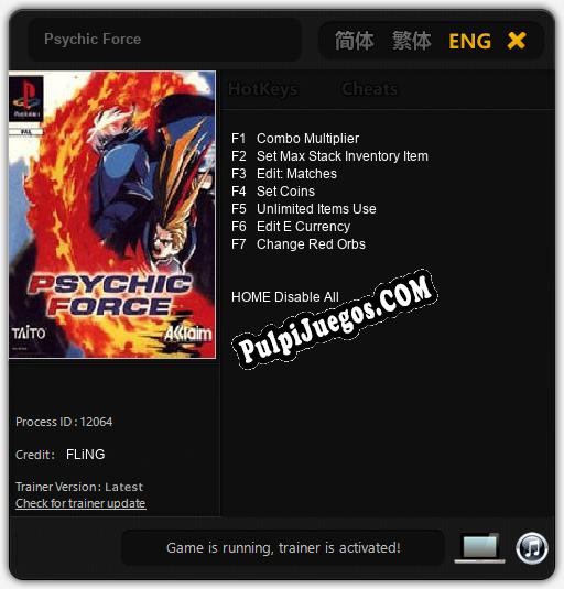 Psychic Force: Cheats, Trainer +7 [FLiNG]