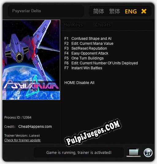 Entrenador liberado a Psyvariar Delta [v1.0.1]