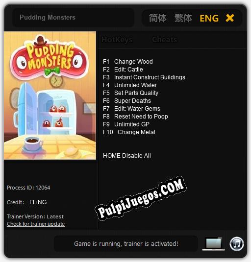 Entrenador liberado a Pudding Monsters [v1.0.9]