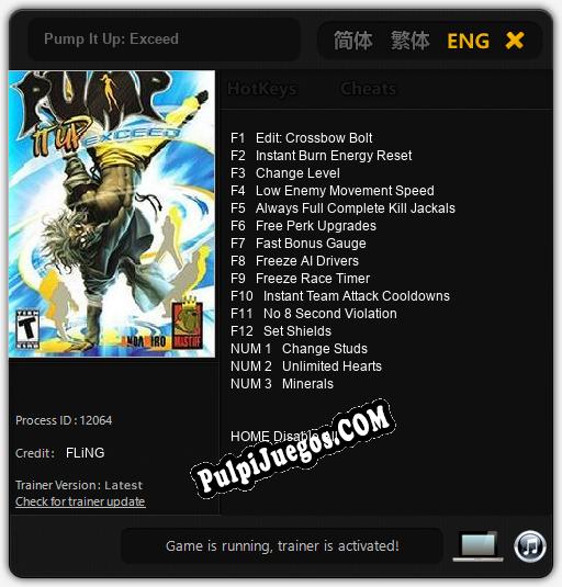 Entrenador liberado a Pump It Up: Exceed [v1.0.4]