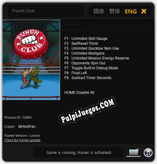 Entrenador liberado a Punch Club [v1.0.7]