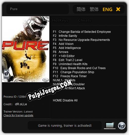 Pure: Trainer +15 [v1.1]