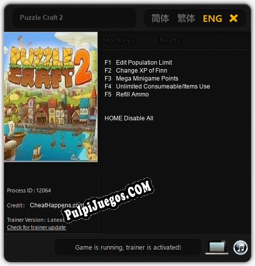 Puzzle Craft 2: Trainer +5 [v1.9]