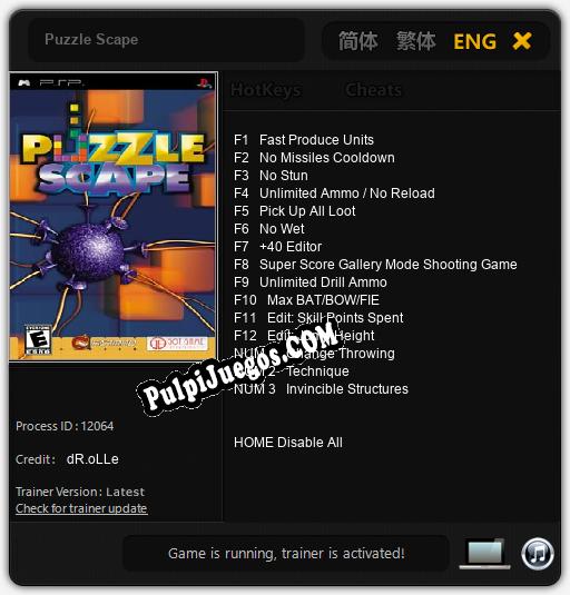 Puzzle Scape: Trainer +15 [v1.2]