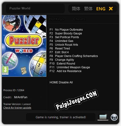 Entrenador liberado a Puzzler World [v1.0.4]