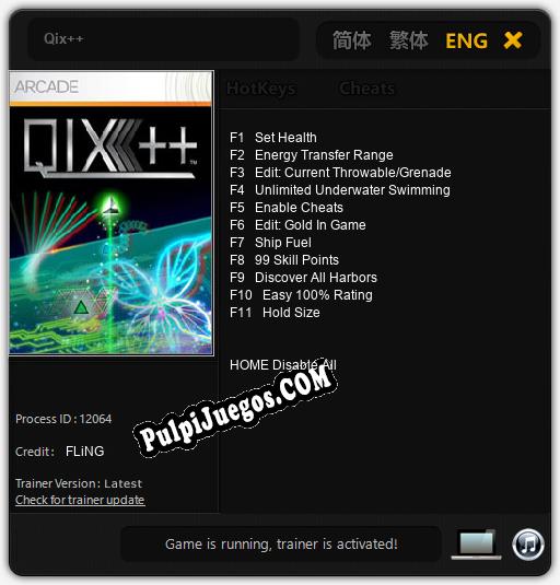 Qix++: Cheats, Trainer +11 [FLiNG]