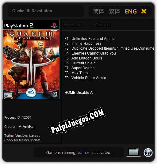 Entrenador liberado a Quake III: Revolution [v1.0.8]