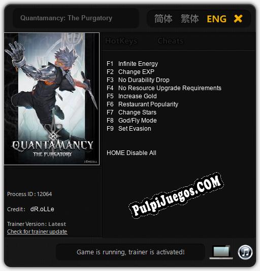 Quantamancy: The Purgatory: Treinador (V1.0.5)