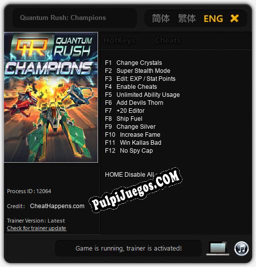 Quantum Rush: Champions: Treinador (V1.0.65)