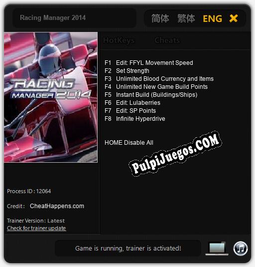 Entrenador liberado a Racing Manager 2014 [v1.0.3]