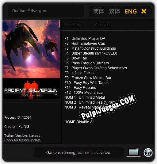 Radiant Silvergun: Cheats, Trainer +15 [FLiNG]