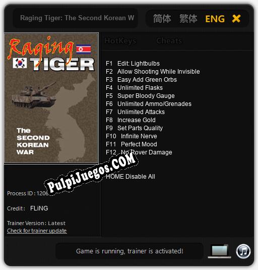 Raging Tiger: The Second Korean War: Cheats, Trainer +12 [FLiNG]