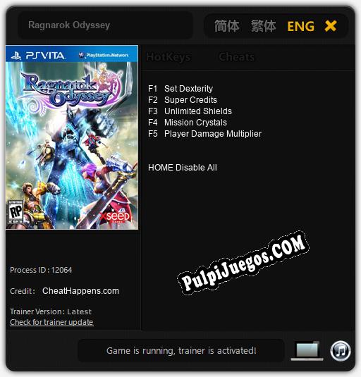 Entrenador liberado a Ragnarok Odyssey [v1.0.8]