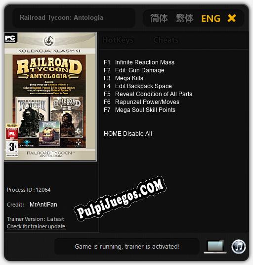 Entrenador liberado a Railroad Tycoon: Antologia [v1.0.4]