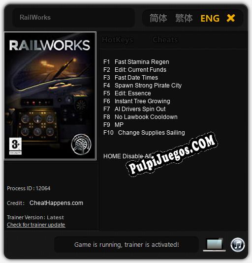 Entrenador liberado a RailWorks [v1.0.6]