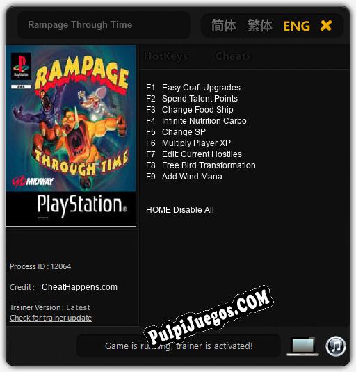 Rampage Through Time: Trainer +9 [v1.7]