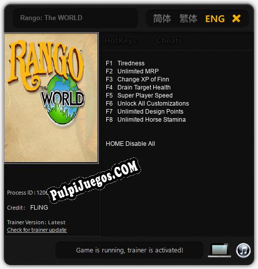 Entrenador liberado a Rango: The WORLD [v1.0.1]