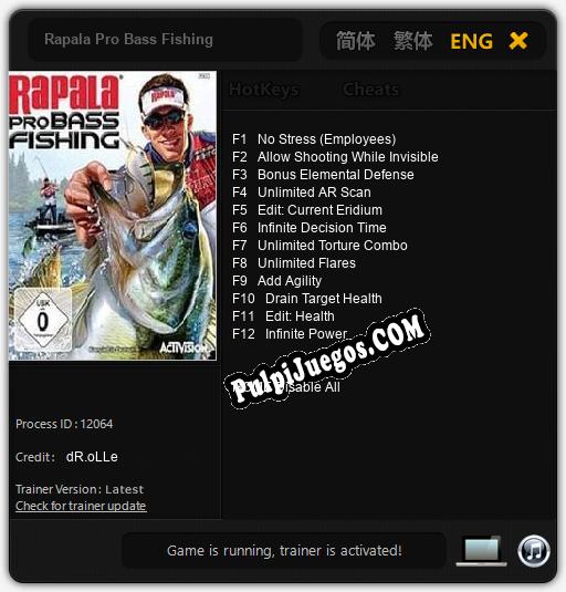 Rapala Pro Bass Fishing: Cheats, Trainer +12 [dR.oLLe]