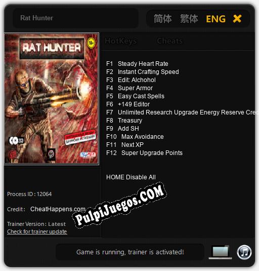 Entrenador liberado a Rat Hunter [v1.0.8]